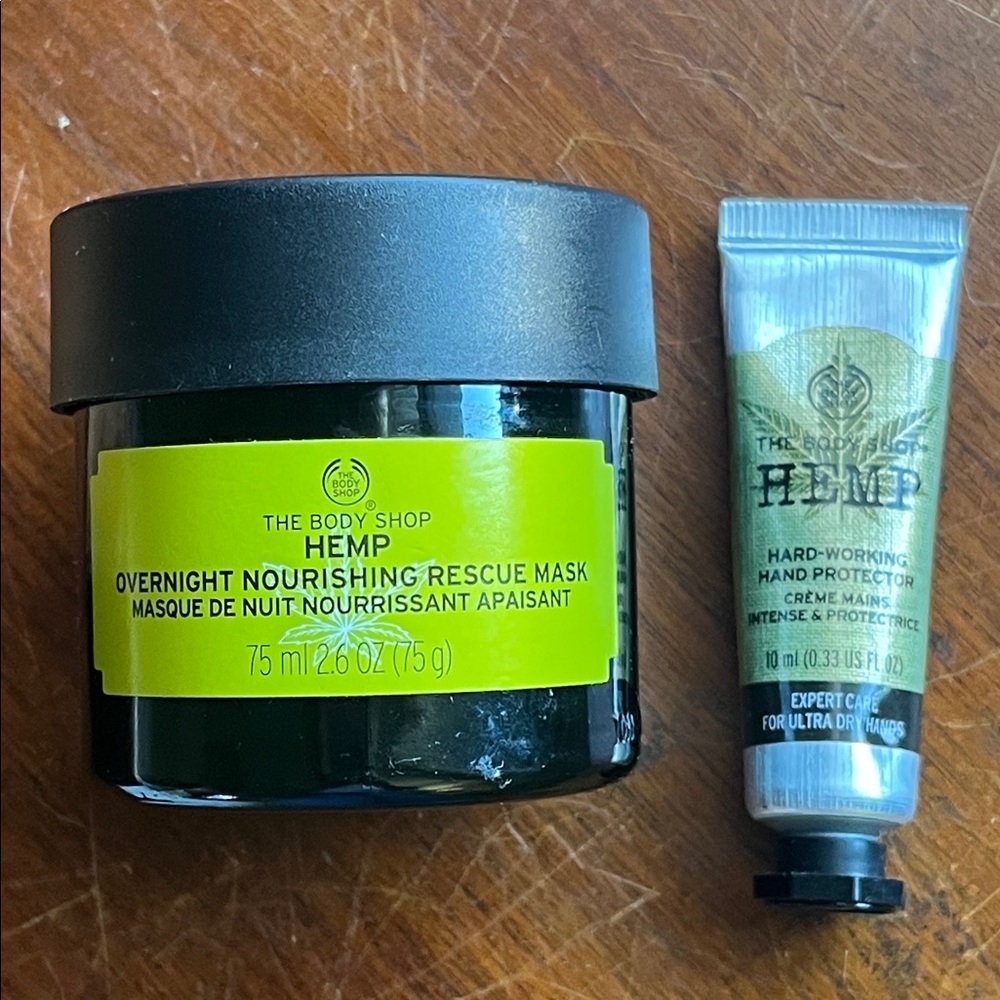 Overnight Nourishing Rescue Mask, The Body Shop 2.6oz +bonus mini hand protector